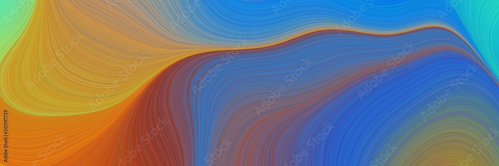 Poster abstract colorful backdrop with lines and steel blue, bronze and sienna colors. can be used as card,