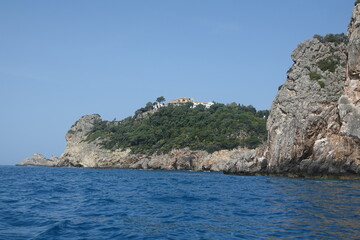 Fototapeta na wymiar Küste bei Paleokastritsa auf Korfu