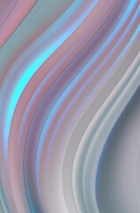 Abstract modern gray background with flowing neon bright fluid lines. Light lines, bright accent background. Acrylic fluid abstract.