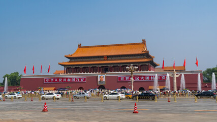  Tiananmen Square is the large square near the center of Beijing, Gate of Heavenly Peace, Forbidden...