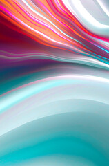 Abstract modern gray background with flowing neon bright fluid lines. Light lines, bright accent background. Acrylic fluid abstract.