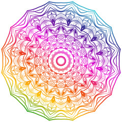 Vector Background With Mandala. Decorative Elements. Arabic, Indian, Ottoman Motifs.