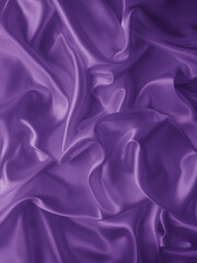 Beautiful elegant wavy violet purple satin silk luxury cloth fabric texture, abstract background design. Card or banner.
