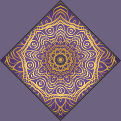 Modern Vector Template With Tribal Mandalas. For Brochure, Flyer, Cover, Magazine