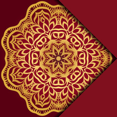 Mandala background. Vector illustration. For book cover