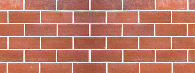 Brown red seamless brick stone tiles wall texture banner panorama panoramic 