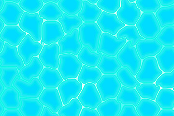 Vector background. Blue water. Top view.