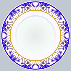 Round Ornament. Vector Illustration. For Modern Interiors Design, Wallpaper.