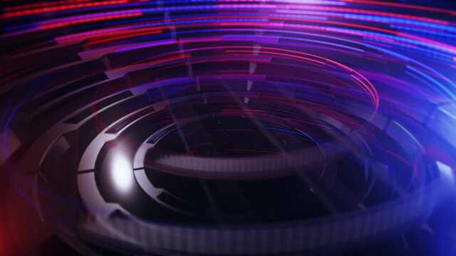 News intro graphic animation with lines and circular shapes, abstract background. Elegant and luxury dynamic style for news and business template