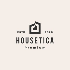 house home mortgage roof architect hipster vintage logo vector icon illustration