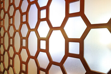 Chinese traditional wooden window lattice