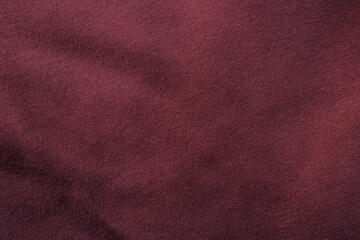 Marsalo color fabric texture. Marsalo cotton fabric. Dark red fabric texture