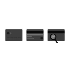 Obraz premium This is a credit card isolated on white background.