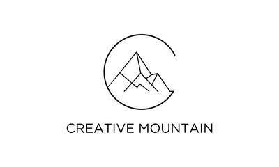 letter C of the mountain logo