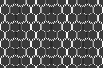 Stylish pattern of hexagons. Simple repeating background. Vector beautiful wallpaper