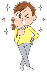 自身に満ち溢れた女性