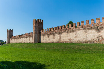 Fototapeta na wymiar The walled town of Montagnana in Italy