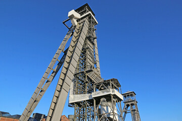 Naklejka premium Headframe of C-mine in Belgium
