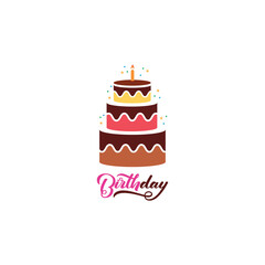 Cake sign icon vector illustration