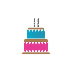 Cake sign icon vector illustration
