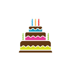 Cake sign icon vector illustration