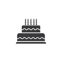 Cake sign icon vector illustration
