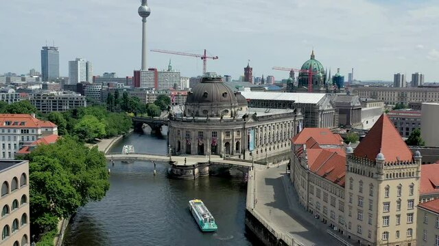 Museum Island and Tv tower are symbolic buildings of Berlin historical and modern architecture. 