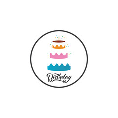 Cake sign icon vector illustration