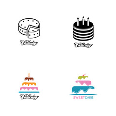 Cake sign icon vector illustration