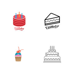 Cake sign icon vector illustration