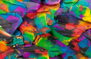 Fototapeta na wymiar Colorful plasticine scale background. Close up texture.