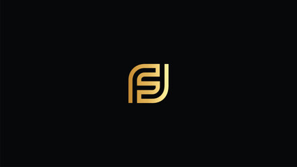 FF Letter logo design template vector Sign Symbol Monogram
