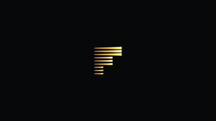 F Letter logo design template vector Sign Symbol Monogram