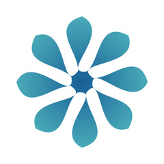 blue flower icon