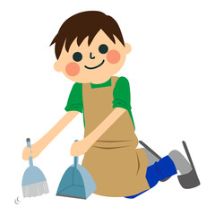 家事をする男性