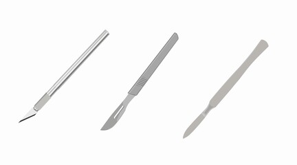 Vector Isolated Set of Scalpels