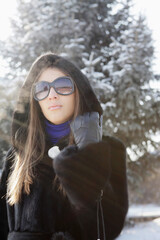 Businesswoman with sunglasses