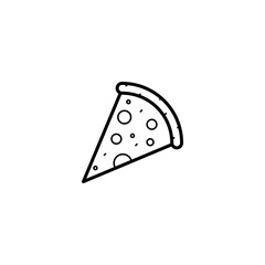 pizza, food icon vector illustration