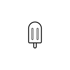 popsicle, ice cream icon vector illustration