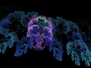 Imaginatory fractal background Image