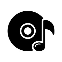 Music note icon vector illustration