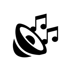 Music note icon vector illustration