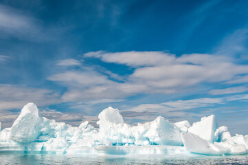 Fototapeta na wymiar Ice bergs near Brown Bluff Antarctica