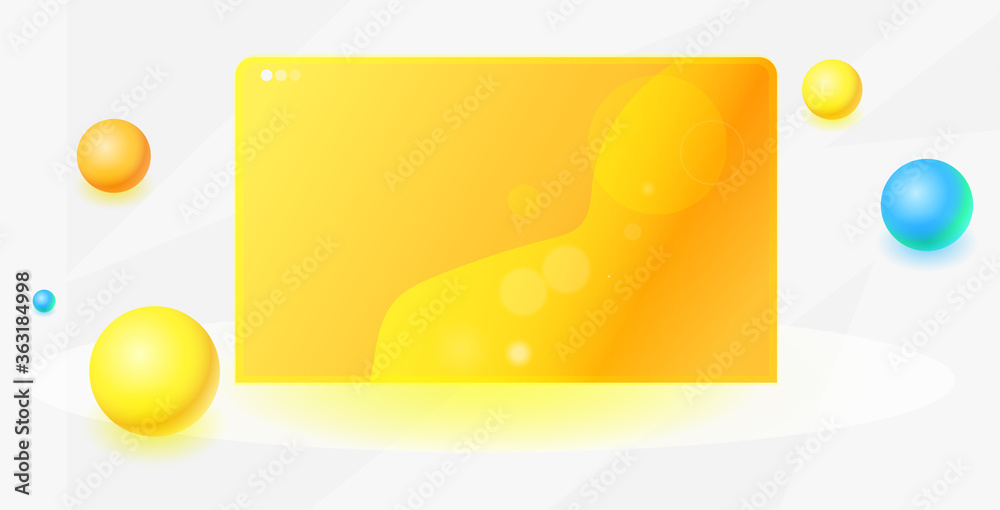 Aufkleber modern web browser window internet empty page ui template horizontal vector illustration