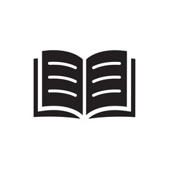 open book icon vector symbol template