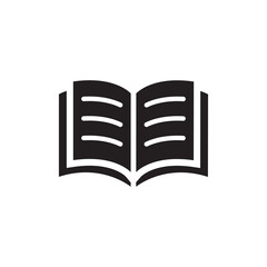 open book icon vector symbol template