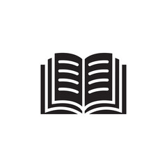 open book icon vector symbol template