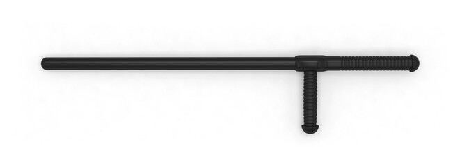 tonfa baton stick bludgeon cudgel nightstick police 3D - obrazy, fototapety, plakaty