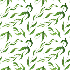 Watercolor seamless floral pattern. The hand-drawn backdrop for the fabric or wrapping paper.