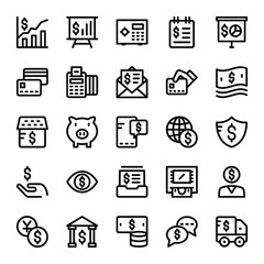Finance and Payments Vector Icons 3